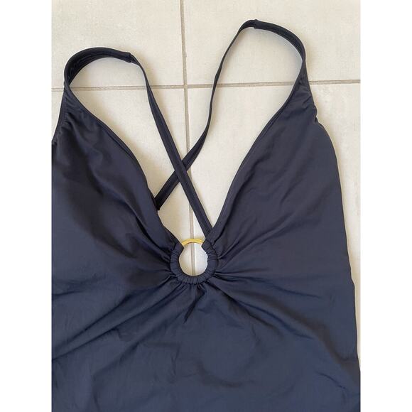 Bleu Rod Beattie Swim One Piece Swimsuit Criss Cross Swimwear - Picture 2 of 5